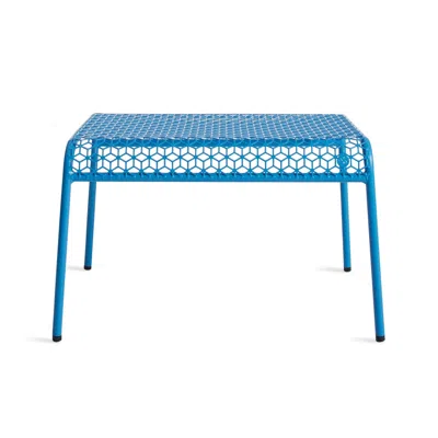 Blu Dot Hot Mesh Ottoman - Simple Blue