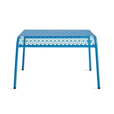 Blu Dot Hot Mesh Ottoman In Simple Blue