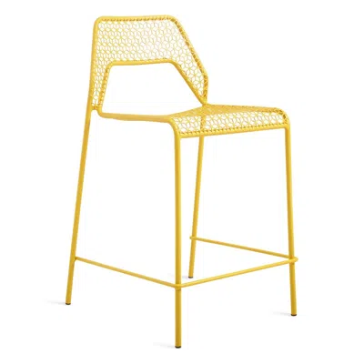 Blu Dot Hot Mesh Stool - Counter Stool / Natural Yellow
