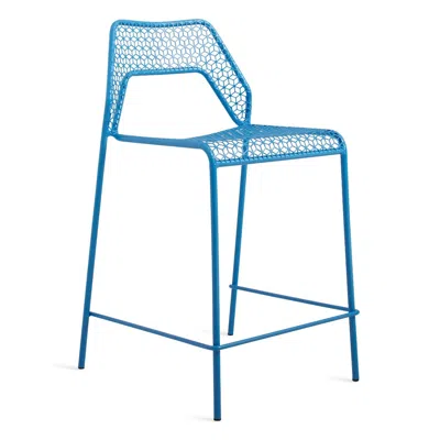 Blu Dot Hot Mesh Stool - Counter Stool / Simple Blue