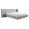 Blu Dot Hunker Queen Bed In Edwards Light Grey