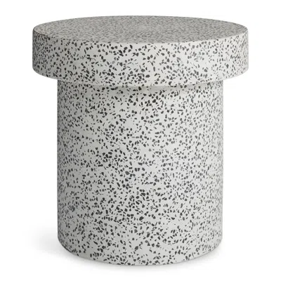 Blu Dot Hunky Dory Side Table In White Terrazzo