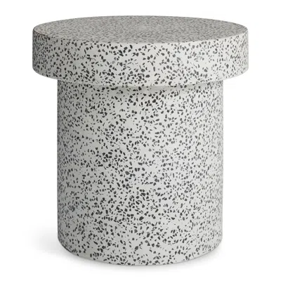 Blu Dot Hunky Dory Side Table - White Terrazzo