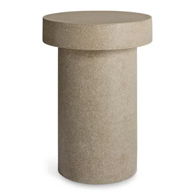 Blu Dot Hunky Dory Tall Side Table In Mushroom Terrazzo