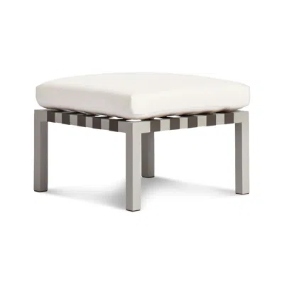 Blu Dot Jibe Outdoor Ottoman - Grey / Sunbrella Canvas