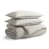 Blu Dot Kimball Stripe Duvet Set In Charcoal/white Kimball