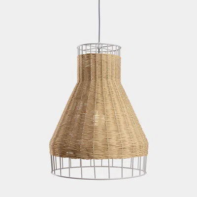 Blu Dot Laika Medium Pendant Light - Natural In Brown