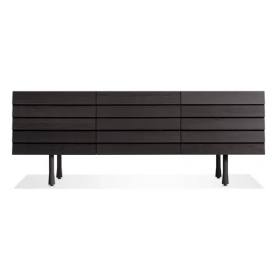 Blu Dot Lap 2 Door / 2 Drawer Credenza - Black On Ash / Black