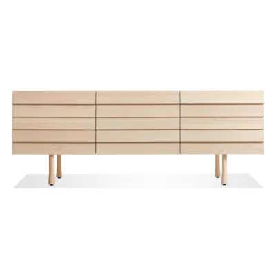 Blu Dot Lap 2 Door / 2 Drawer Credenza - Whitewashed Maple / Whitewashed Maple