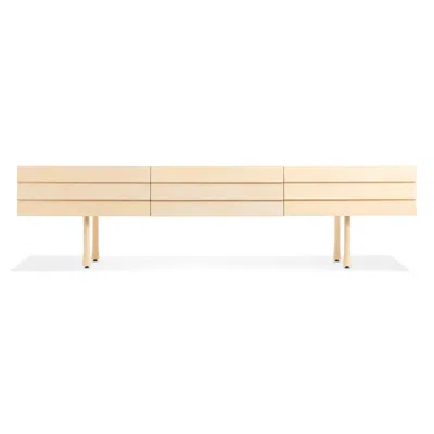 Blu Dot Lap Long And Low - Whitewashed Maple / Whitewashed Maple