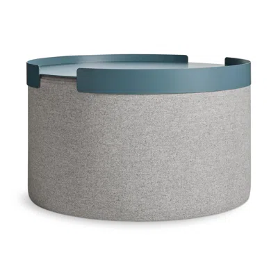 Blu Dot Large Bumper Ottoman Tray In Marine Blue