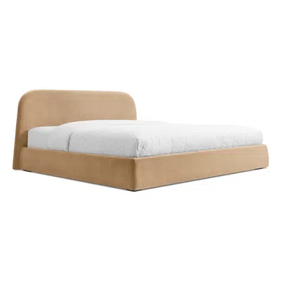 Blu Dot Lid Bed - King / Camel Velvet