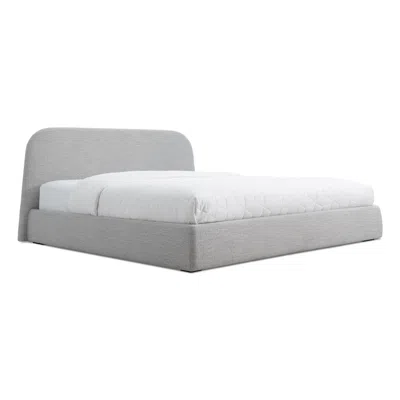 Blu Dot Lid King Bed In Vesper Light Grey