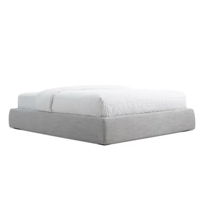 Blu Dot Lid Platform Storage Bed - Full / Vesper Light Grey In Gray