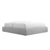 Blu Dot Lid Platform Storage Bed - Vesper Light Grey / Full In Gray