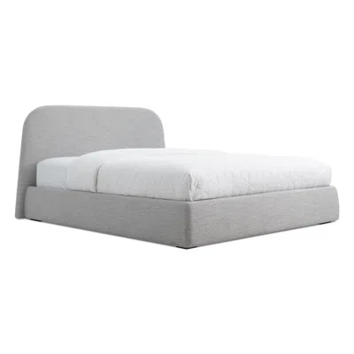 Blu Dot Lid Storage Bed - Queen / Vesper Light Grey In Gray