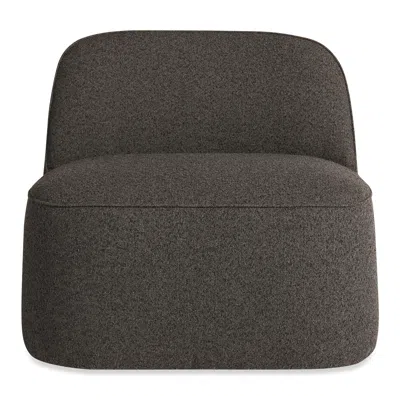 Blu Dot Looksee Swivel Lounge Chair In Kelso Charcoal