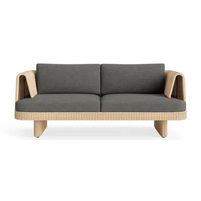 Blu Dot Loophole Outdoor 2 Seat Sofa - Toohey Charcoal
