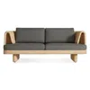 Blu Dot Loophole Outdoor 2 Seat Sofa In Toohey Charcoal