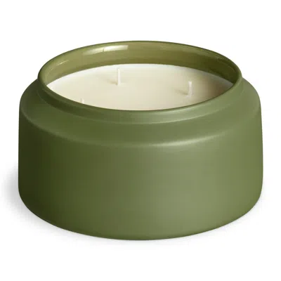 Blu Dot Lost In The Mild Outdoor Candle - Olive / Large In Green