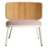 Blu Dot Low Fade Outdoor Lounge Chair In Sunbrella Blush