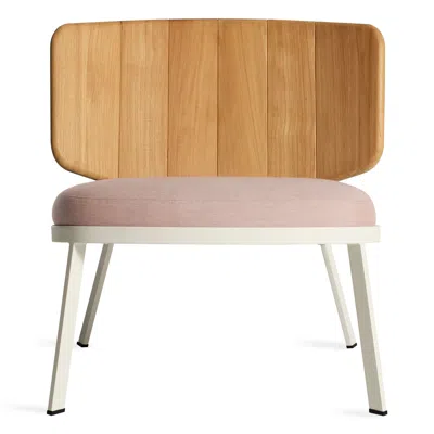 Blu Dot Low Fade Outdoor Lounge Chair In Sunbrella Blush