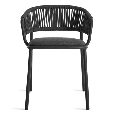 Blu Dot Mate Outdoor Dining Chair In Toohey Charcoal