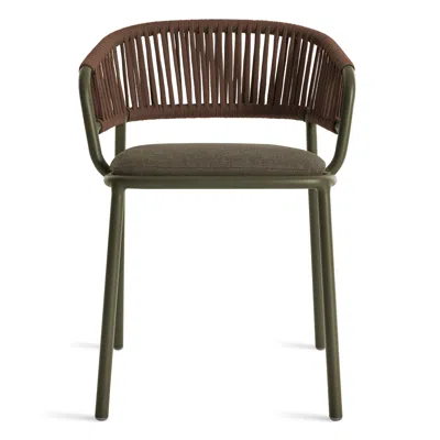 Blu Dot Mate Outdoor Dining Chair In Toohey Olive