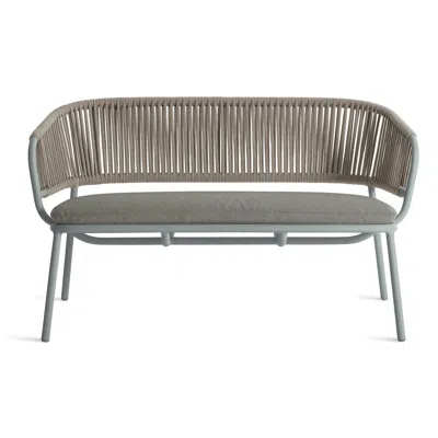 Blu Dot Mate Outdoor Settee - Toohey Breezy Blue