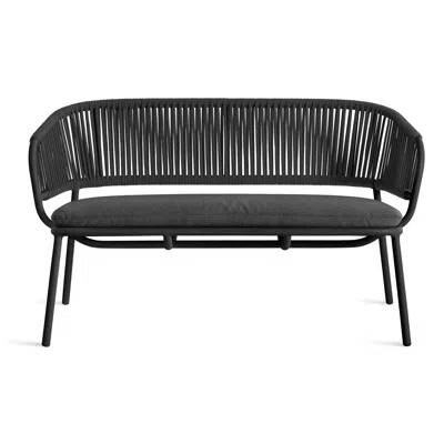 Blu Dot Mate Outdoor Settee In Toohey Charcoal