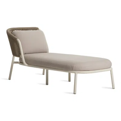 Blu Dot Mate Outdoor Sun Lounger - Sunbrella Linen / Left