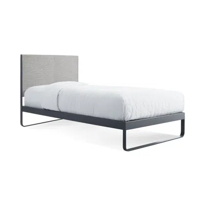 Blu Dot Me Time Twin Bed In Tait Charcoal/slate