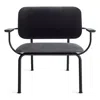 Blu Dot Method Lounge Chair In Skidway Ink/ink Leather