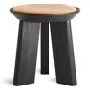 Blu Dot Mimi Stool (x3 Leg) - Camel Leather / Black In Brown