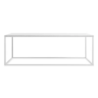 Blu Dot Minimalista Coffee Table - Marble / White In Gray