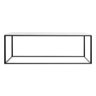 Blu Dot Minimalista Coffee Table In Marble/black