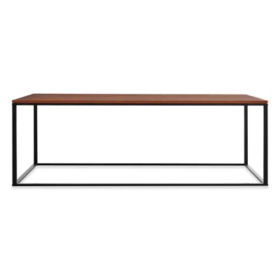 Blu Dot Minimalista Coffee Table - Walnut / Black In Brown
