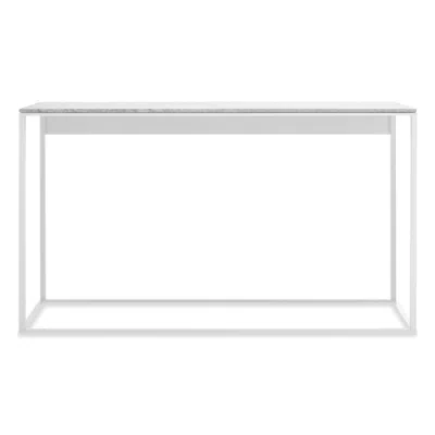 Blu Dot Minimalista Console Table In Marble/white