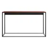 Blu Dot Minimalista Console Table. Walnut / Black In Walnut/black