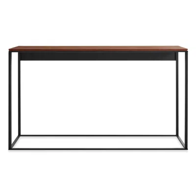 Blu Dot Minimalista Console Table. Walnut / Black In Walnut/black