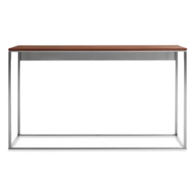 Blu Dot Minimalista Console Table In Walnut/stainless Steel