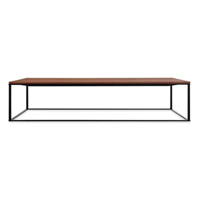 Blu Dot Minimalista Large Coffee Table - Walnut / Black In Brown