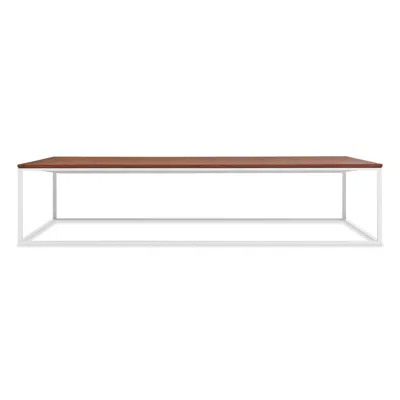 Blu Dot Minimalista Large Coffee Table - Walnut / White In Brown