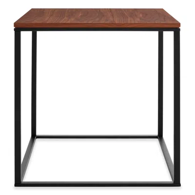 Blu Dot Minimalista Side Table - Walnut / Black In Brown