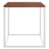 Blu Dot Minimalista Side Table In Walnut/white