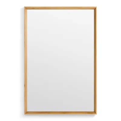 Blu Dot Mode Small Mirror In White Oak