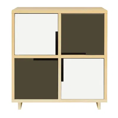 Blu Dot Modu-licious #3 - White / Dark Olive In Multi