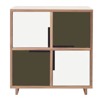 Blu Dot Modu-licious #3 - White / Dark Olive In Multi