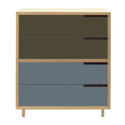 Blu Dot Modu-licious #4 - Dark Olive / Grey Blue In Multi
