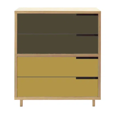 Blu Dot Modu-licious #4 - Dark Olive / Mustard In Multi